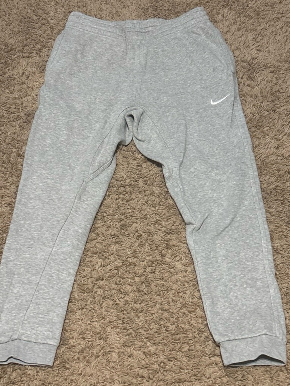 Nike Gray Fleece Joggers - Men’s Medium